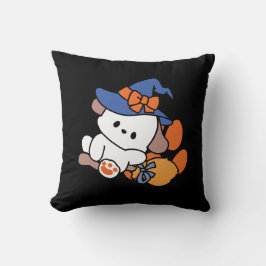 Junghunde im Training - Niedlicher Halloween-Hund Kissen