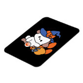 Junghunde im Training - Niedlicher Halloween-Hund Magnet (Linke Seite)