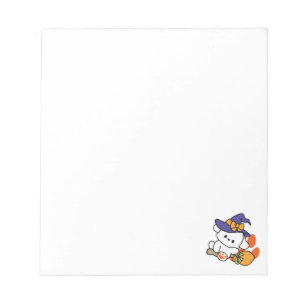 Junghunde im Training - Niedlicher Halloween-Hund Notizblock