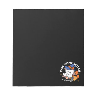 Junghunde im Training - Niedlicher Halloween-Hund Notizblock