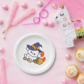 Junghunde im Training - Niedlicher Halloween-Hund Pappteller (Party)