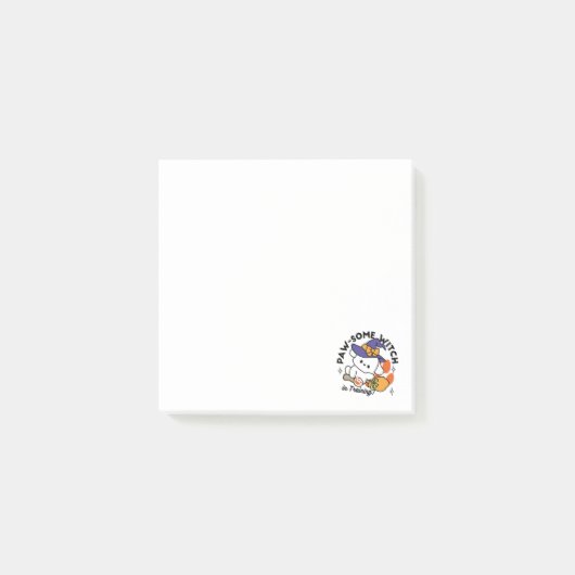 Junghunde im Training - Niedlicher Halloween-Hund Post-it Klebezettel (Vorderseite)