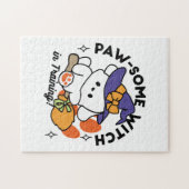 Junghunde im Training - Niedlicher Halloween-Hund Puzzle (Horizontal)