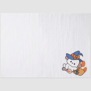 Junghunde im Training - Niedlicher Halloween-Hund Seidenpapier