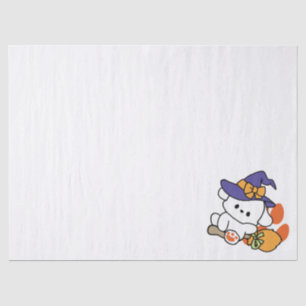 Junghunde im Training - Niedlicher Halloween-Hund Seidenpapier