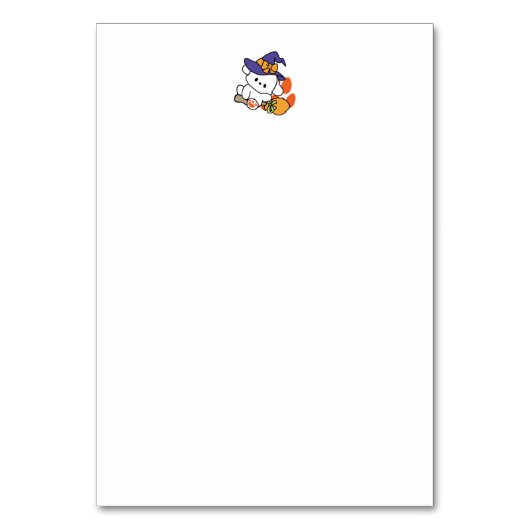 Junghunde im Training - Niedlicher Halloween-Hund Tischnummer (Rückseite)