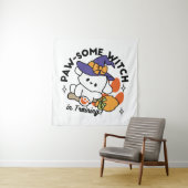 Junghunde im Training - Niedlicher Halloween-Hund Wandteppich (Beispiel)