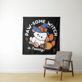 Junghunde im Training - Niedlicher Halloween-Hund Wandteppich (Beispiel)