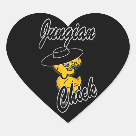 Jungian Chick #4 Herz-Aufkleber (Vorderseite)