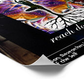 Jungian Good Evil Quote Tree Roots Heaven Mandala Poster (Ecke)