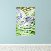 Jungkatze-Portrait Leinwanddruck (Insitu (Holzboden))