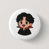 Jungkook-Inspired Vampire Pin – K-Pop Collection Button (Vorderseite)