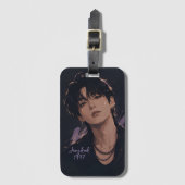 Jungkook-Kunst Gepäckanhänger (Vorderseite Vertikal)