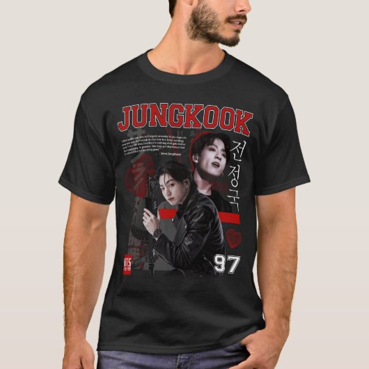 Jungkook Retro Vintag T-Shirt (Vorderseite)