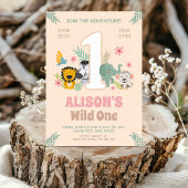 Jungle 1. Geburtstag: alle Party anrufen Einladung