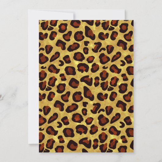 Jungle 3. Geburtstag Party Einladung (Rückseite)