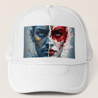 Jungle Adorable Lion Cub Sitting Portrait Truckerkappe