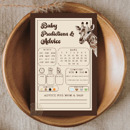 Jungle Adventure Giraffe Kindervoraussagen & Ratsc