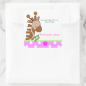 Jungle Adventure (rosa) SQUARE Gefälligkeitsaufkle Quadratischer Aufkleber (Tasche)