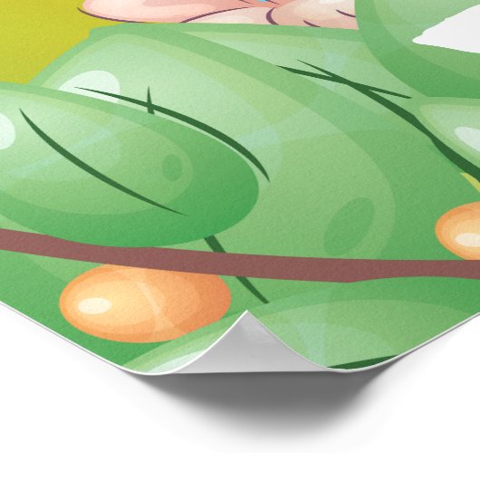 Jungle Adventures mit Name Kids Room Poster (Ecke)