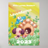 Jungle Adventures mit Name Kids Room Poster (Vorne)