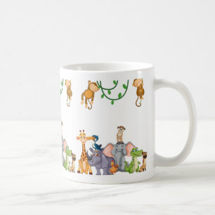 Jungle Adventures: Spielerische Tiere im Freien Kaffeetasse