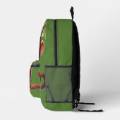 Jungle Affenschwingen auf Baummonogramm Kinder grü Bedruckter Rucksack (Rechts)