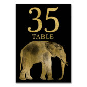 Jungle Africa Animal Elephant Tischnummer Card 35 (Rückseite)