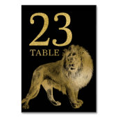 Jungle African Animal Lion Tischnummer Card 23 (Rückseite)