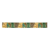 Jungle Agate | Wild Glam Texture Pattern Satinband (Vorderseite)