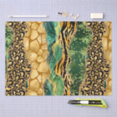 Jungle Agate | Wild Glam Texture Pattern Seidenpapier (Handwerk)