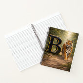 Jungle Alphabet Letter B Tiger Education Notebook Notizblock (Innenseite)