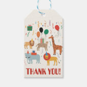 Jungle Animal 2. Geburtstag Geschenkanhänger (Vorderseite)