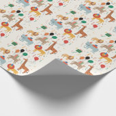 Jungle Animal 2. Geburtstag Geschenkpapier (Ecke)