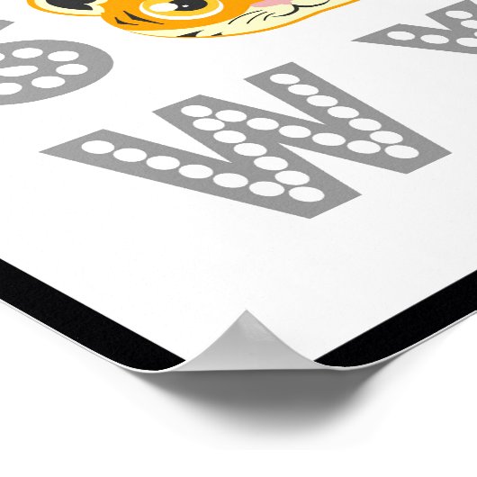 Jungle Animal Alphabet Poster (Ecke)