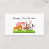 Jungle Animal Business Cards Visitenkarte (Vorderseite)