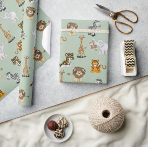 Jungle Animal Collection Geschenkpapier
