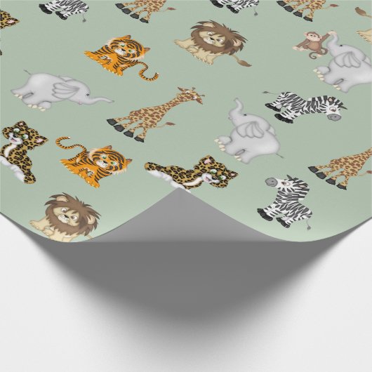 Jungle Animal Collection Geschenkpapier (Ecke)