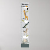 Jungle Animal Growth Chart Ändern Sie nicht die Gr Poster (Vorne)