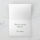 Jungle Animal Safari Celebration Baby Dusche Karte (Innenseite)