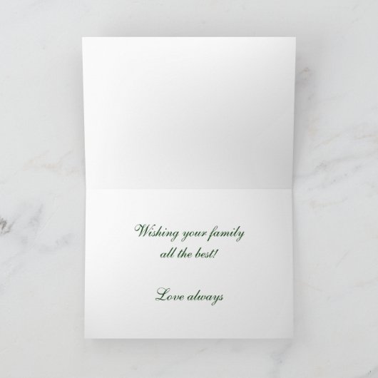 Jungle Animal Safari Celebration Baby Dusche Karte (Innenseite)