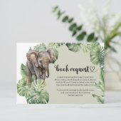 Jungle Animal Safari Kinderdusche Begleitkarte (Stehend Vorderseite)