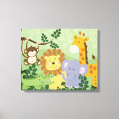 Jungle Animal Safari Kinderzimmer Art Leinwand 16x (Vorderseite)