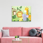 Jungle Animal Safari Kinderzimmer Art Leinwand 16x (Insitu (Wohnzimmer))