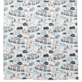 Jungle Animal Train Baby Kleinkind Kinder Badezimm Duschvorhang (Vorderseite)