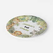 Jungle Animals 1. Geburtstag Party Paper Teller (Schrägansicht)