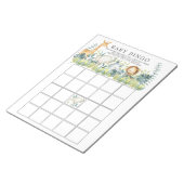 Jungle Animals Baby Dusche Bingo Spiel Notizblock (angewinkelt)