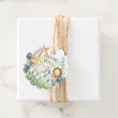 Jungle Animals Baby Dusche Gefallen Tag Geschenkanhänger (Beispiel)