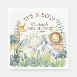 Jungle Animals Baby Duschpapier Napkins Serviette