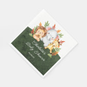 Jungle Animals Baby Duschpapier Napkins Serviette (Ecke)